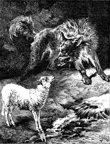 THE WOLF AND THE LAMB.