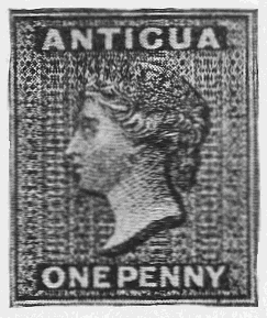 one penny stamp