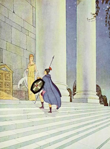 At the appointed hour he met the beautiful Medea