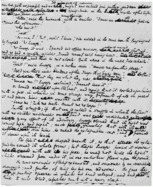 Original manuscript of Page 30.