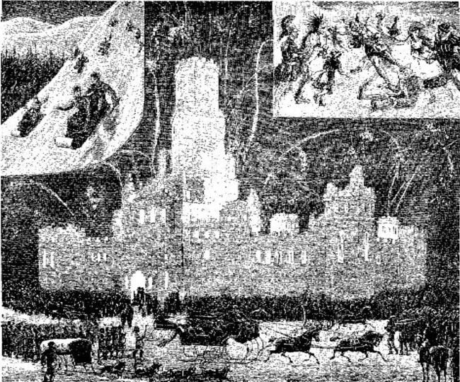 Winter Sports in Montreal in 1884, with a Picture of One
of the Ice Palaces.