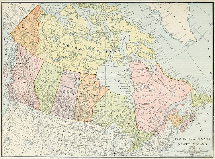 DOMINION of CANADA and NEWFOUNDLAND 1914