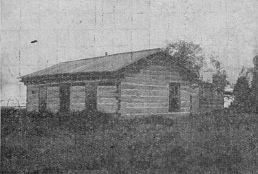 One type of house built of logs in the park districts of
Central Alberta.