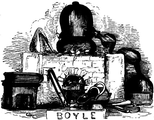 Front view of fire-place