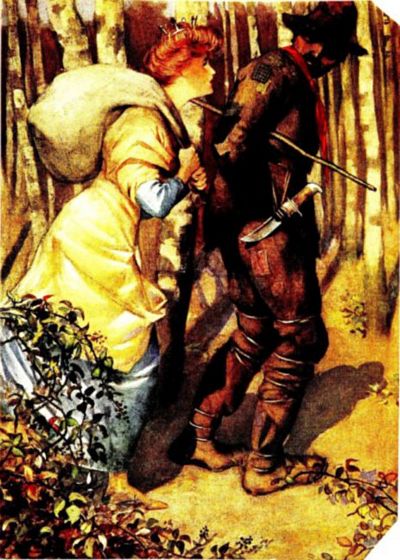 Then the beggar departed, and took her with him; and
they soon came to a great wood.