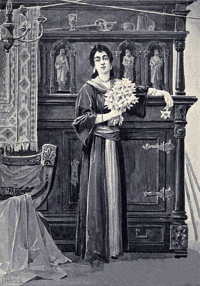 Plain and dark were her garments