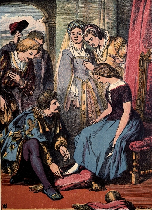 Trying on the Glass Slipper