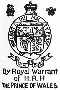 By Royal Warrant of H.R.H. The Prince of Wales