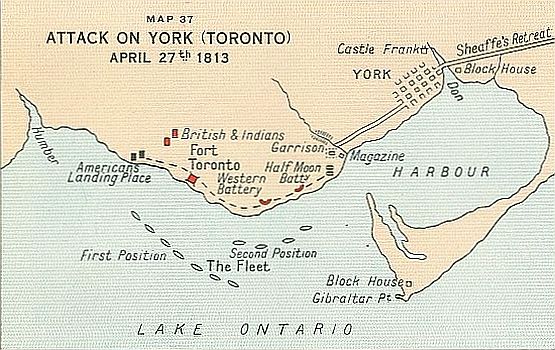 ATTACK ON YORK (TORONTO) APRIL 27th 1813
