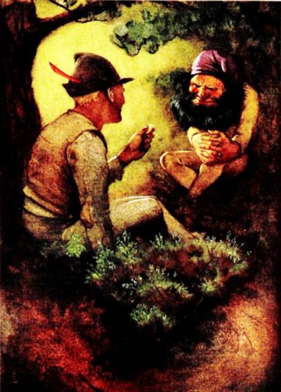  "'If that will suit you, we will sit down and eat it
together.' So they sat down."