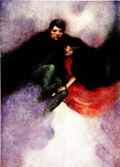 The moment he wished to be on the granite mountain they
were both there.