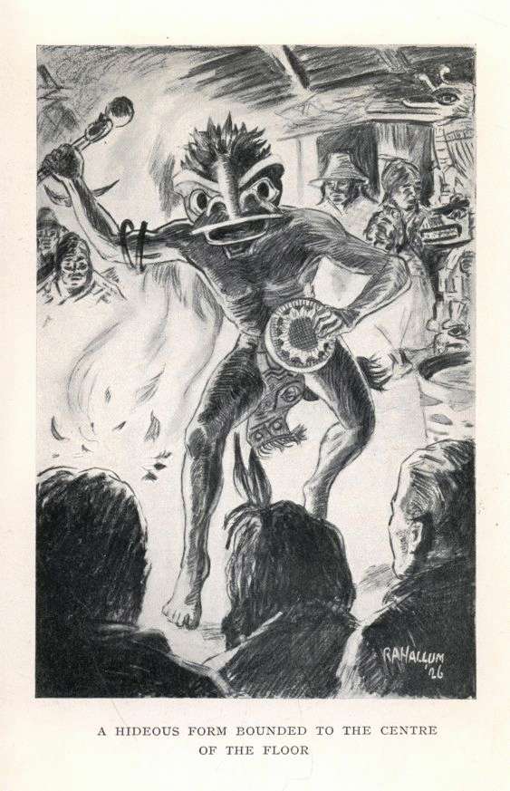 A HIDEOUS FORM BOUNDED TO THE CENTRE OF THE FLOOR