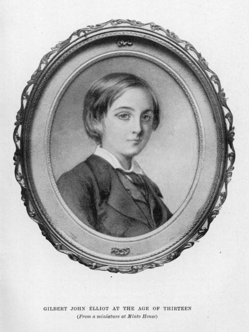 GILBERT JOHN ELLIOT AT THE AGE OF THIRTEEN (From a miniature at Minto House)