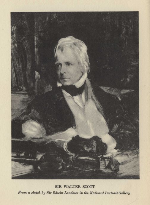 Sir Walter Scott.  From a sketch by Sir Edwin Landseer in the National Portrait Gallery