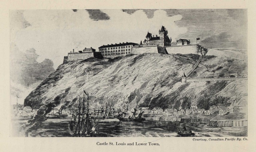 Castle St. Louis and Lower Town.