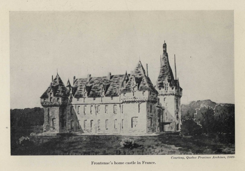 Frontenac's home castle in France.