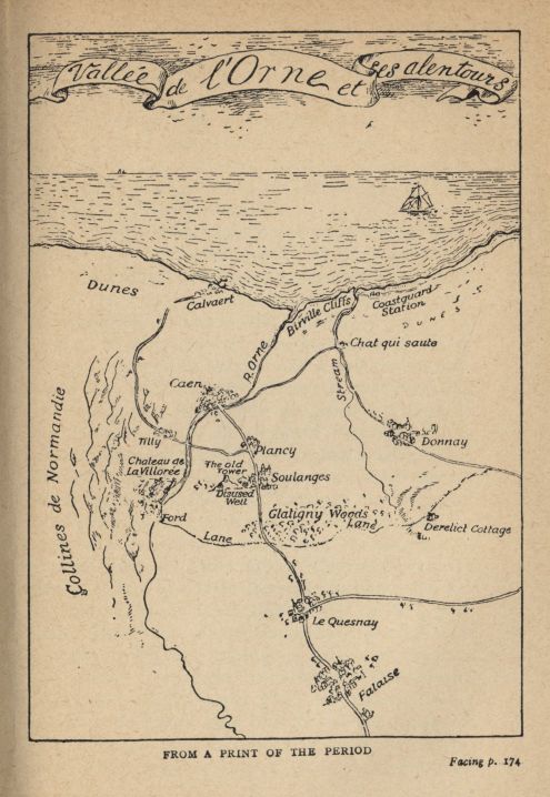 Vallée de l'Orne et ses alentours.  FROM A PRINT OF THE PERIOD