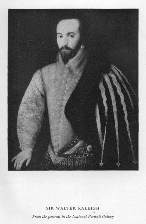 SIR WALTER RALEIGH.  From the portrait in the National Portrait Gallery