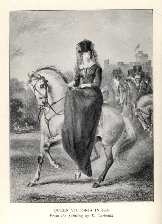 QUEEN VICTORIA IN 1838.  From the painting by E. Corbould.