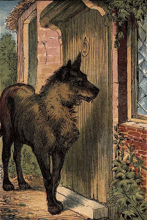 The Wolf arrives at the Grandmother's house 