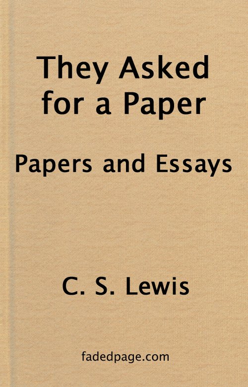 They Asked for a Paper: Papers and Addresses