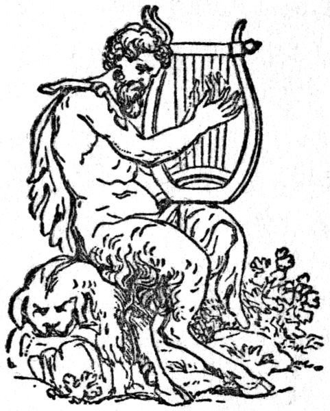 Drawing of satyr