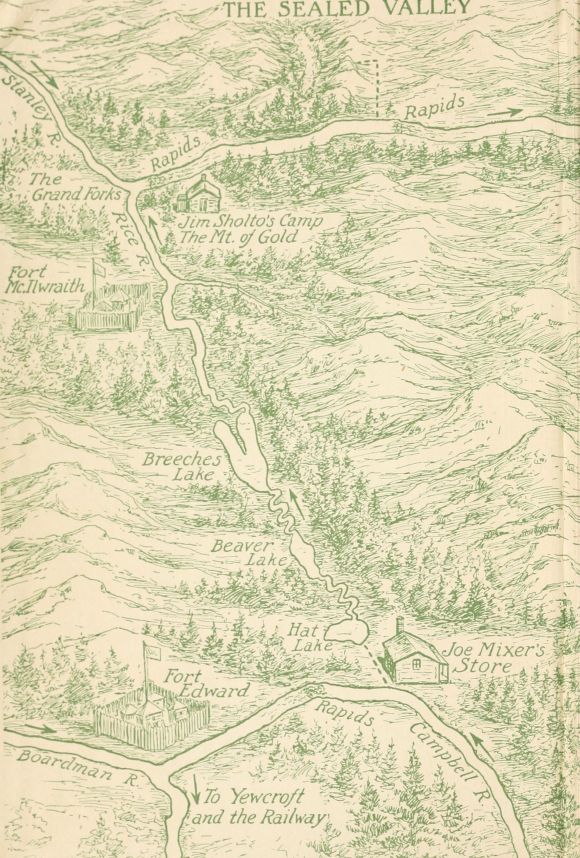 Left half of Map of the North Cariboo Country