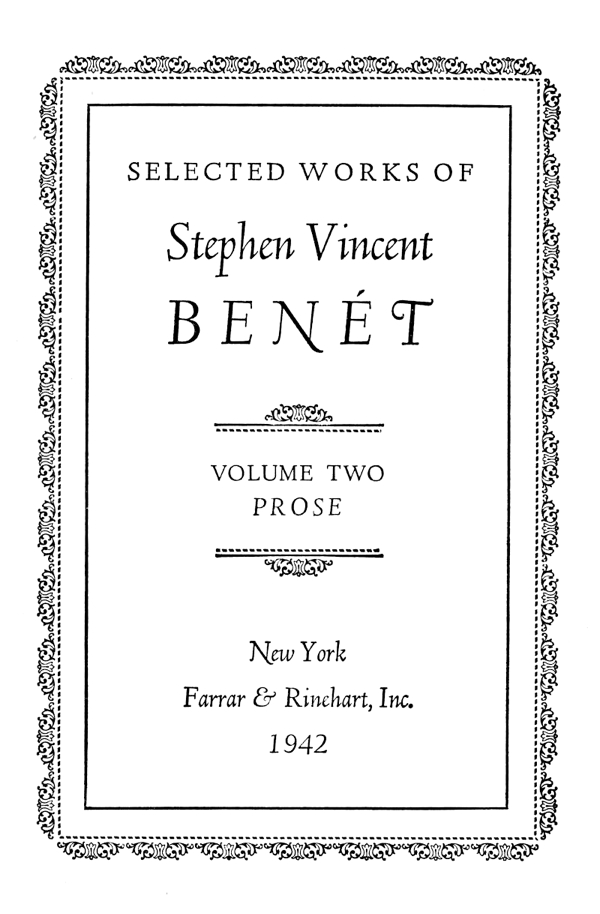 difference by stephen vincent benet