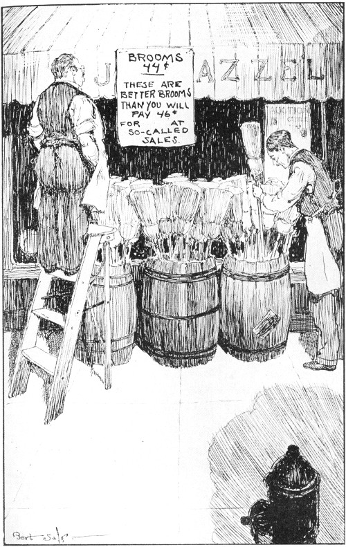 BROOMS 44¢: THESE ARE BETTER BROOMS THAN you will PAY 46¢ FOR AT SO-CALLED SALES.