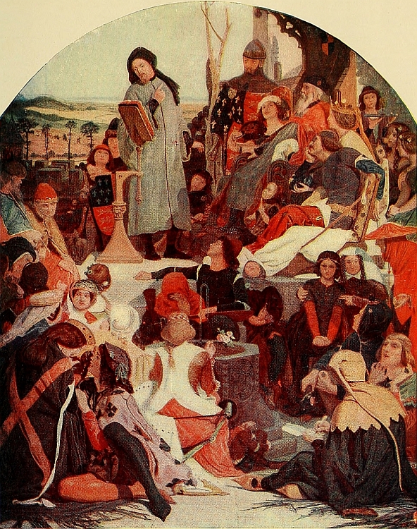Chaucer reading to Edward III.