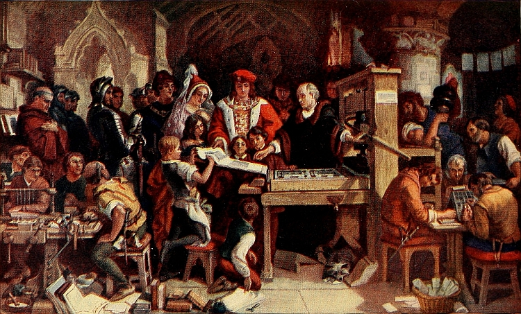 Caxton's Printing Office in the Almonry at Westminster