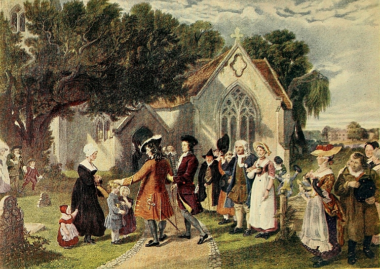 Sir Roger de Coverley on his Way to Church.