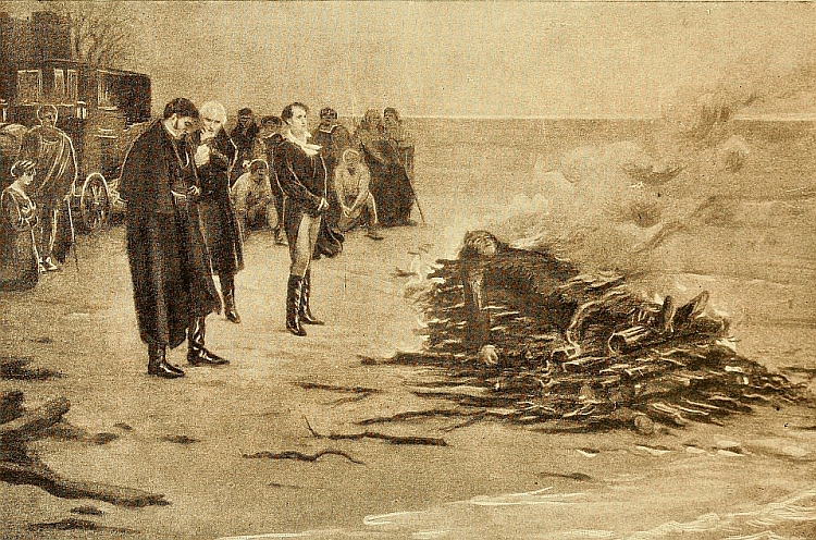 BURNING OF SHELLEY'S BODY.