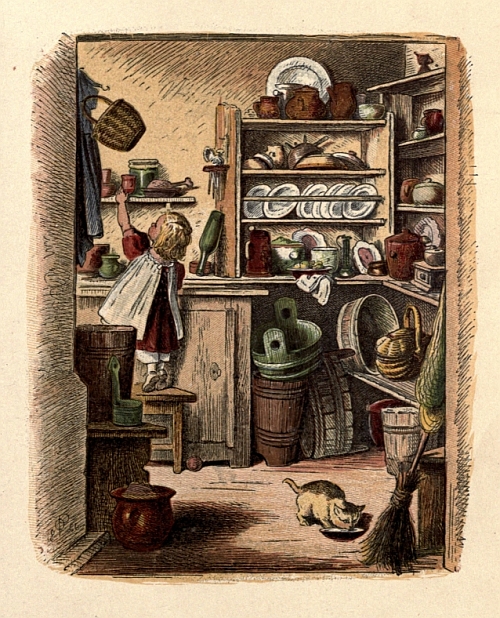 Girl Playing in the Kitchen