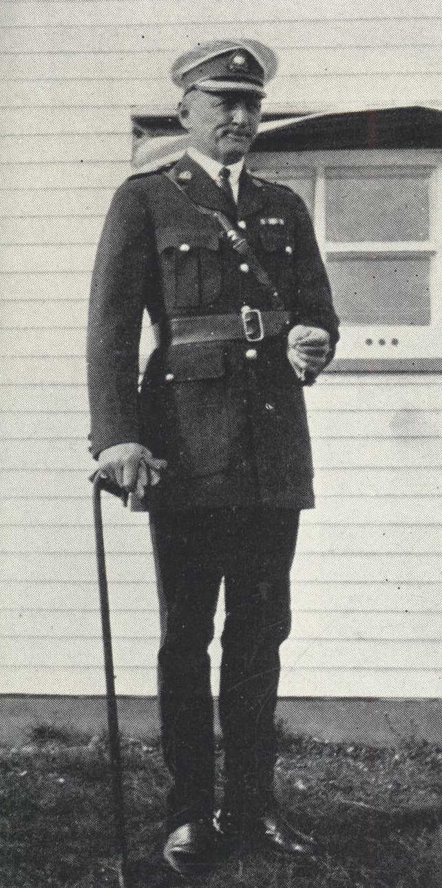 Man in uniform posed for photo