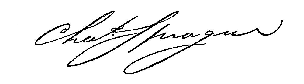 Signature of Chas. Sprague