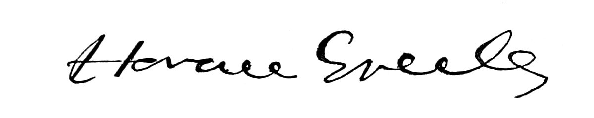 Signature of Horace Greely