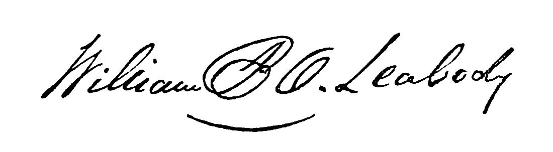 Signature of William B. O. Peabody