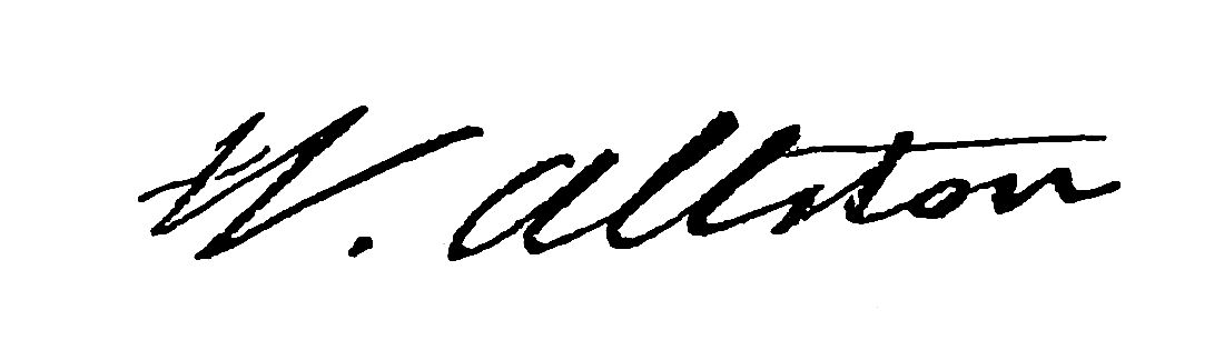 Signature of W. Allston