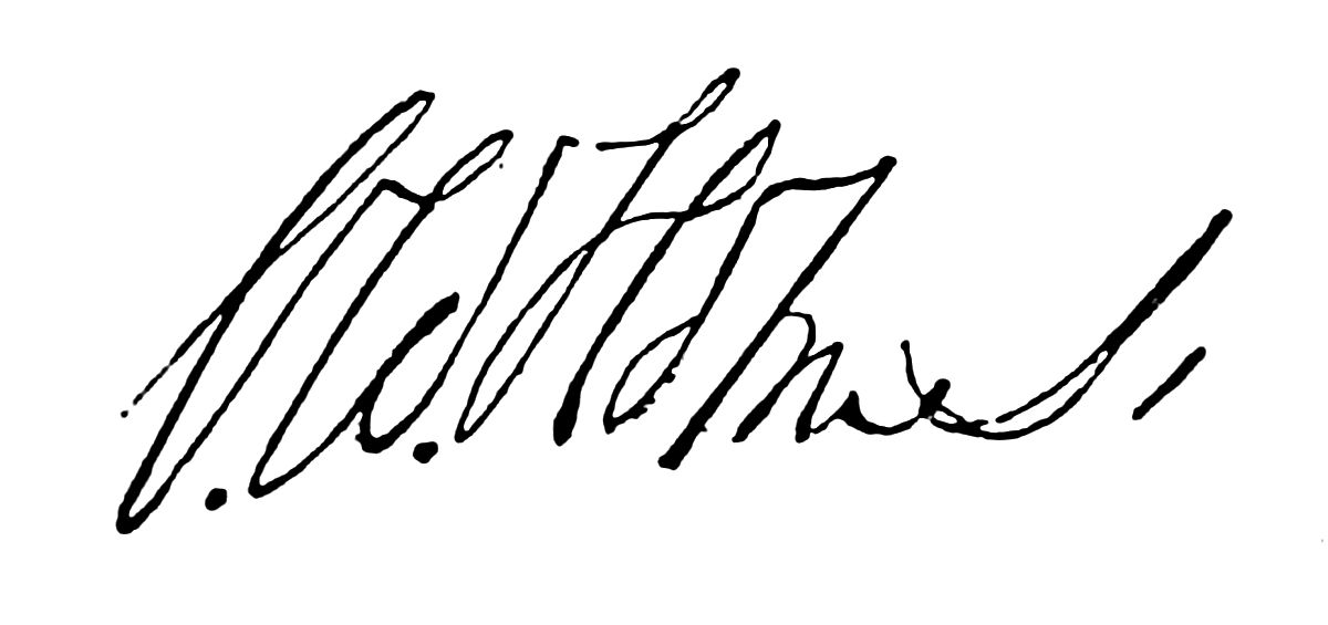 Signature of O. W. Holmes