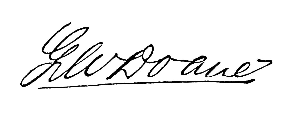 Signature of G. W. Doane