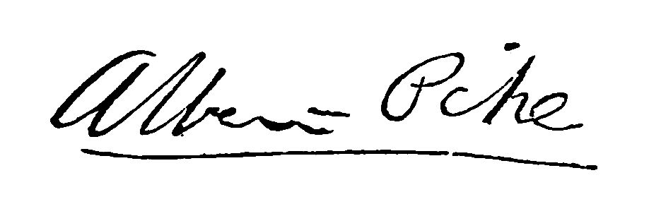 Signature of Albert Pike