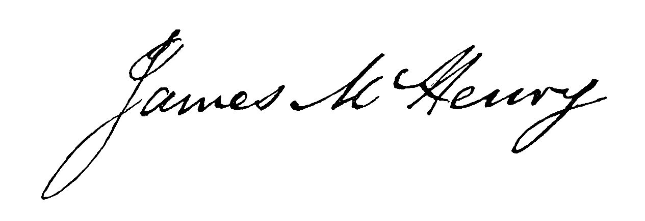 Signature of James McHenry