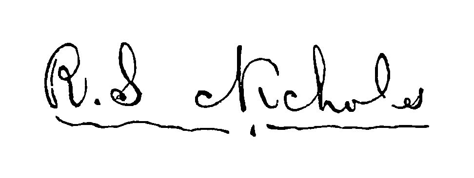 Signature of R. S Nichols