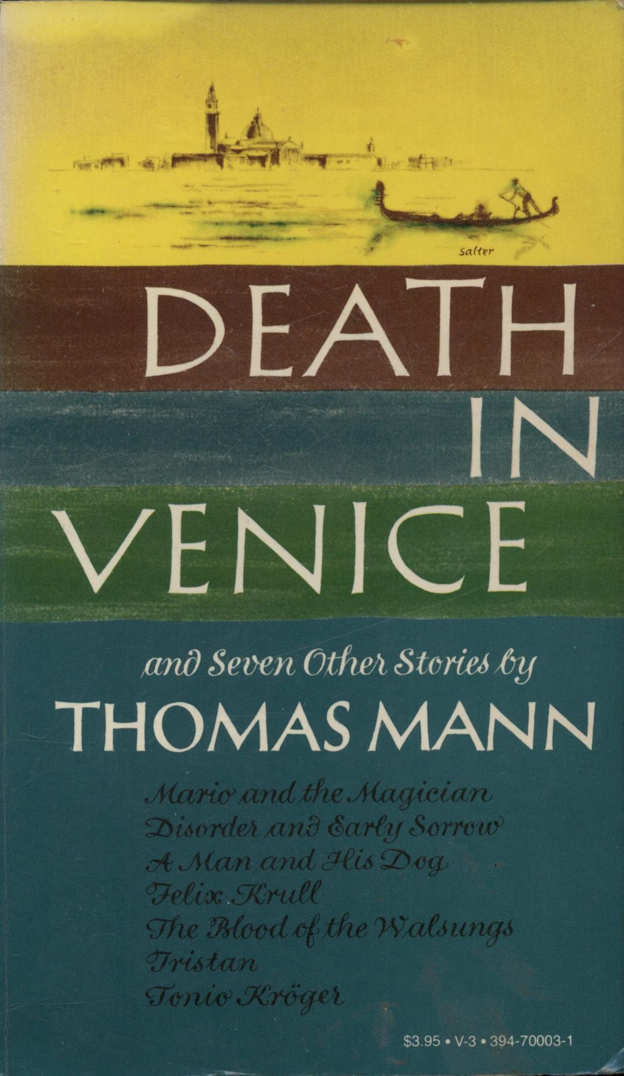The Distributed Proofreaders Canada eBook of Death in Venice and Seven Other Stories by Thomas Mann