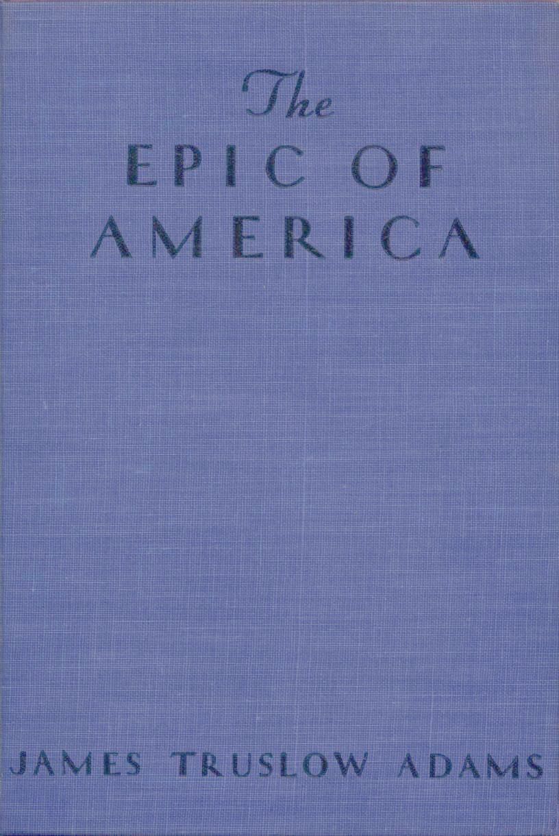 The Distributed Proofreaders Canada eBook of The Epic of America