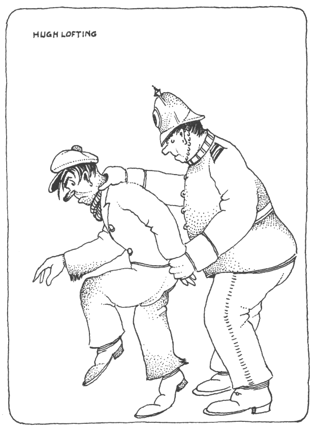 grasp of a policeman