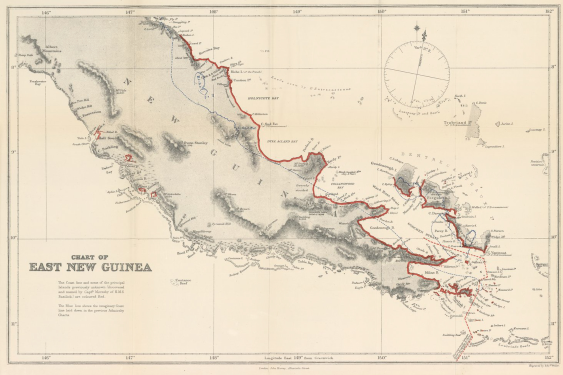 chart of East New Guinea