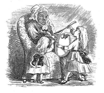 old womann with children