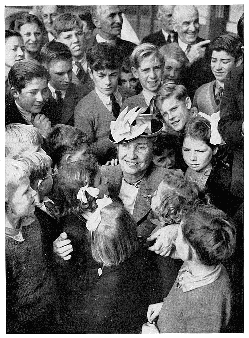 children around Helen